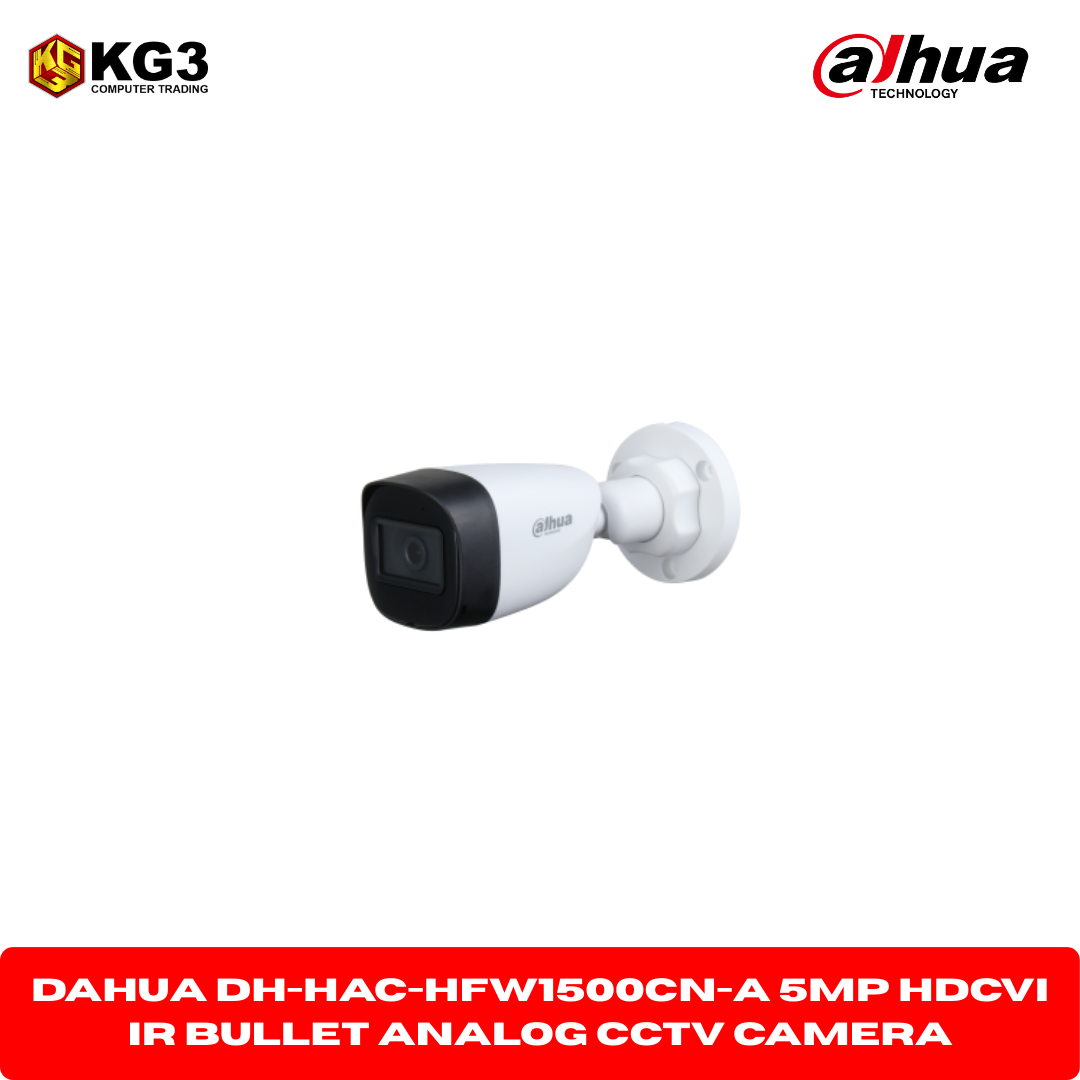 Dahua DH-HAC-HFW1500CN-A 5MP HDCVI IR Bullet Analog CCTV Camera