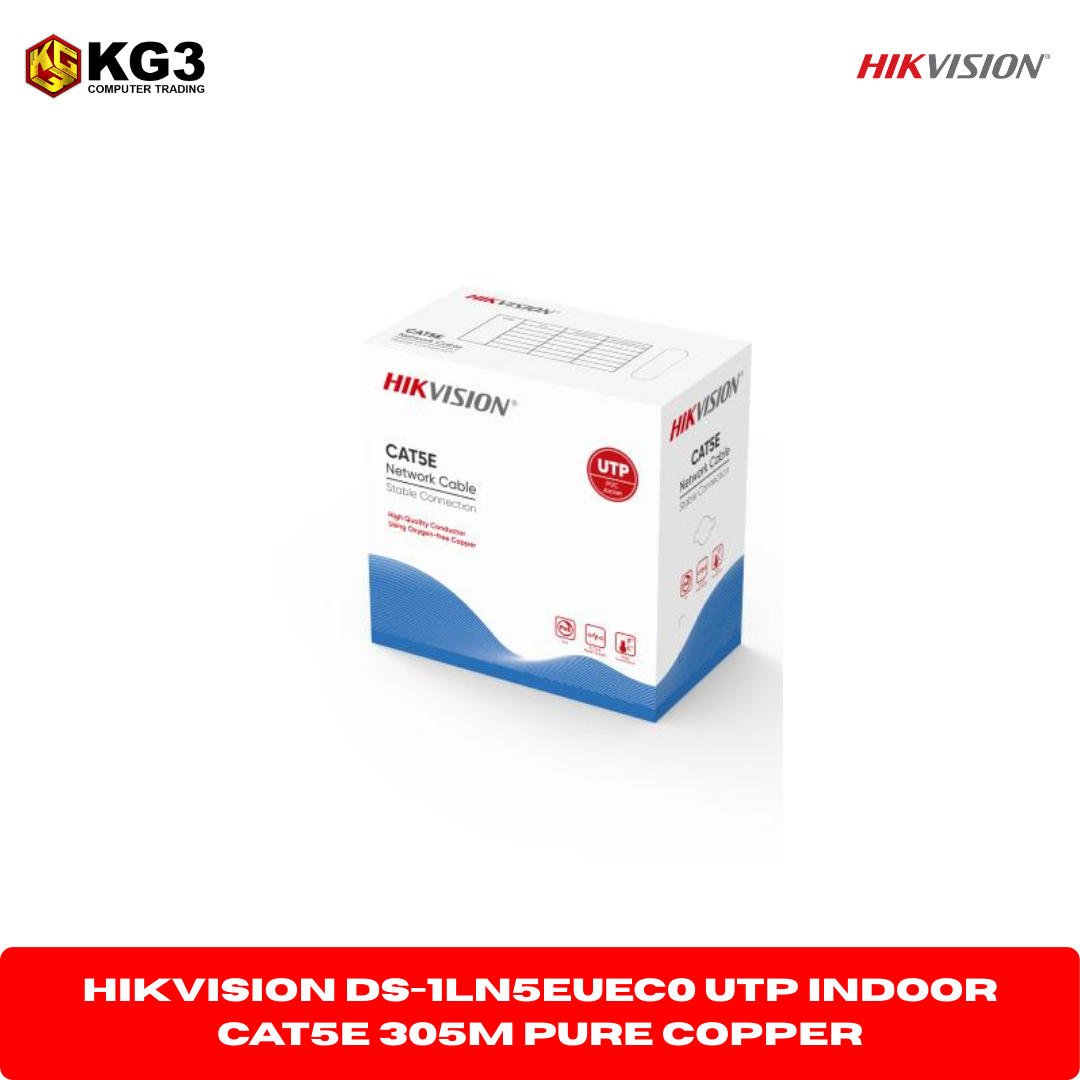 Hikvision DS-1LN5EUEC0 UTP Indoor Cat5e 305M Pure Copper