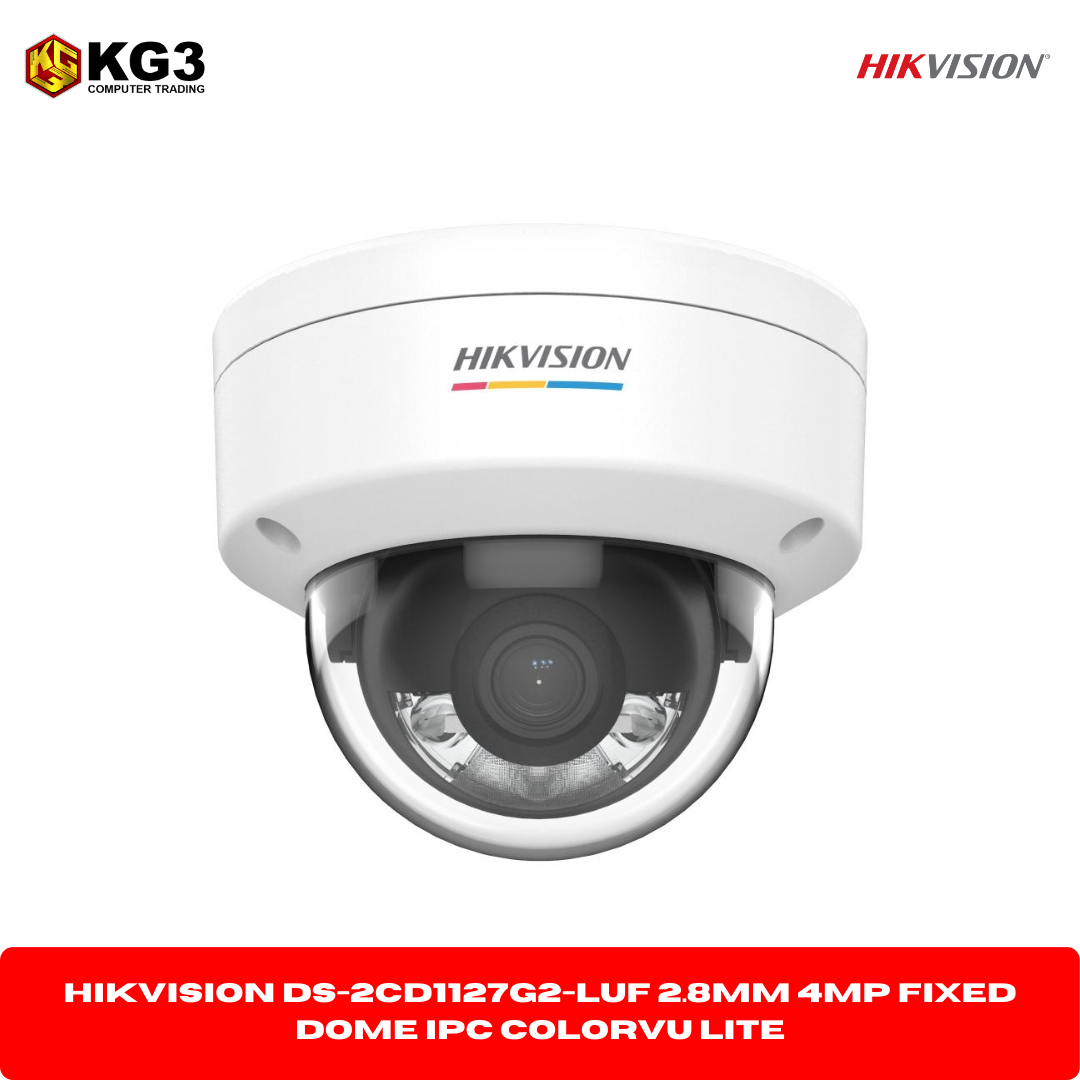 Hikvision DS-2CD1127G2-LUF 2MP 2.8mm ColorVu Dome IP Camera with MIC