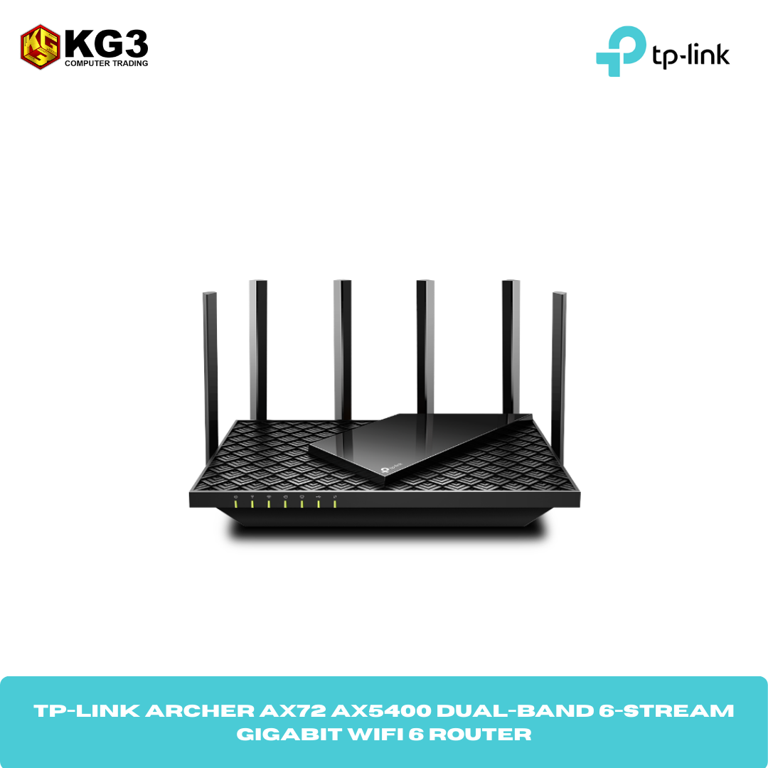 TP-Link Archer AX72 AX5400 Dual-Band 6-Stream Gigabit Wifi 6 Router