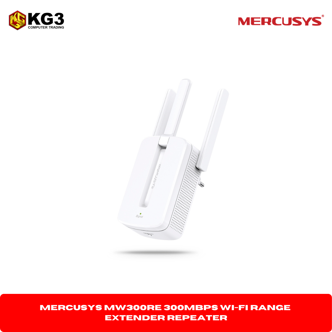 Mercusys MW300RE 300Mbps Wi-Fi Range Extender Repeater