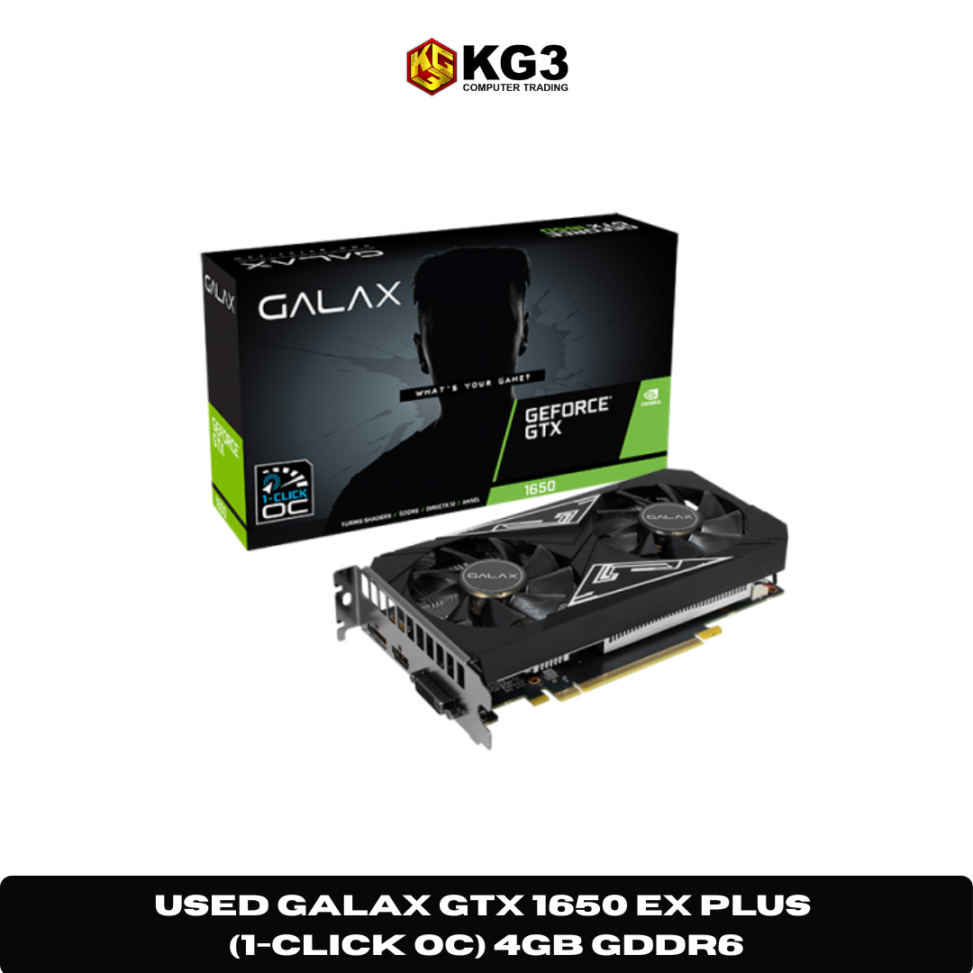 Used Galax GTX 1650 EX Plus (1-Click OC) 4GB GDDR6